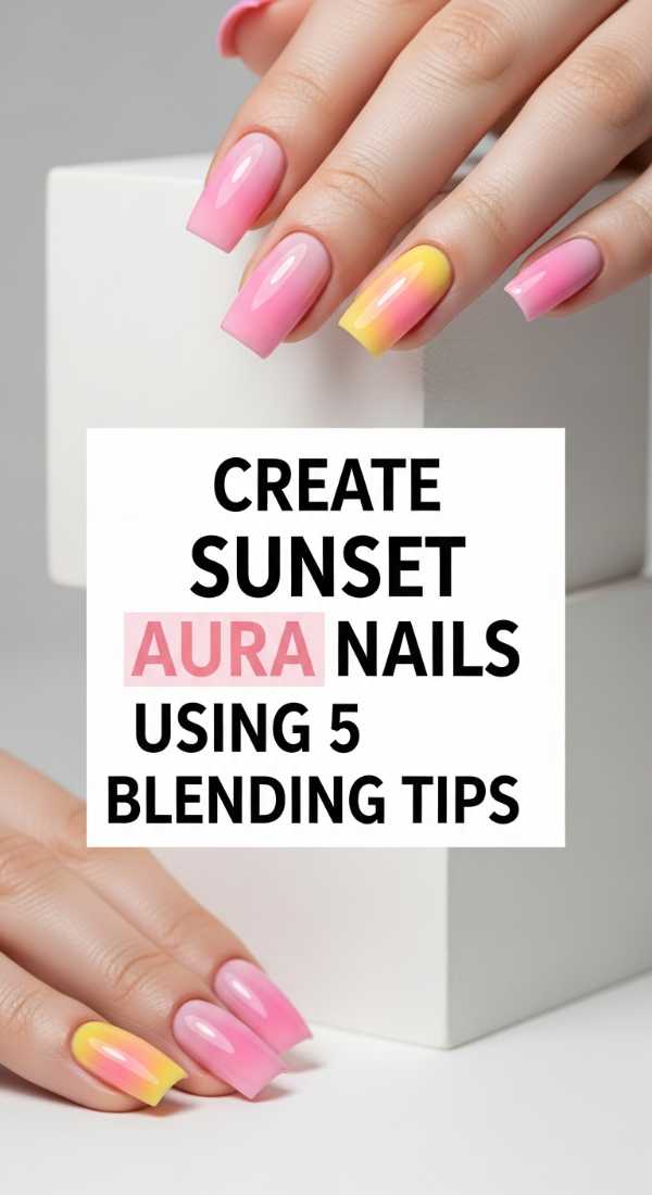 Create Sunset Aura Nails Using 5 Blending Tips 6a05999473902