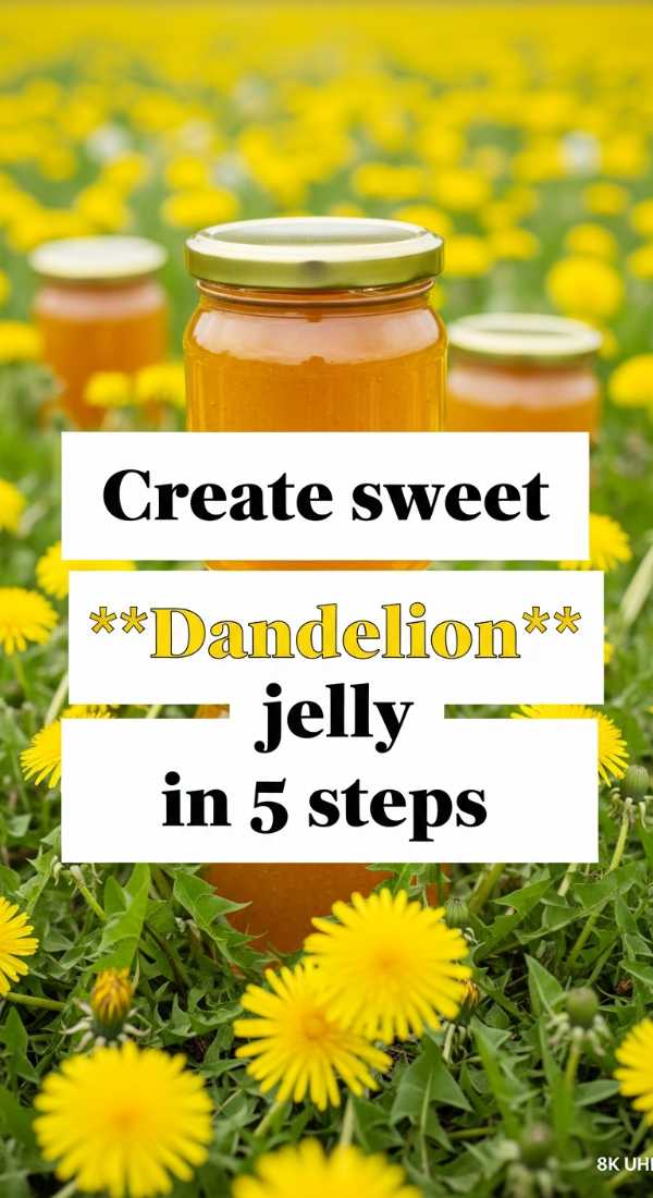 Create Sweet Dandelion Jelly In 5 Steps 6a0015f95bb6b