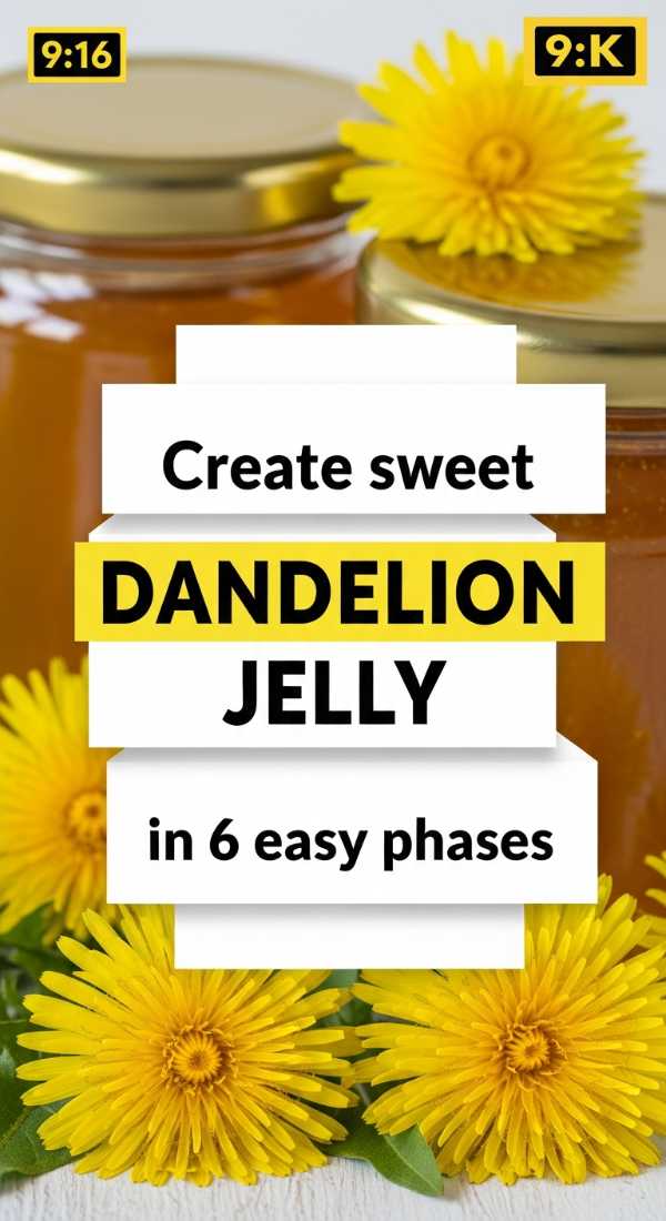Create Sweet Dandelion Jelly In 6 Easy Phases 6a0015fc66575