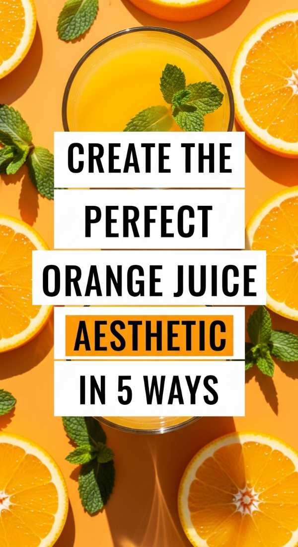 Create The Perfect Orange Juice Aesthetic In 5 Ways 69fc175a64bc8