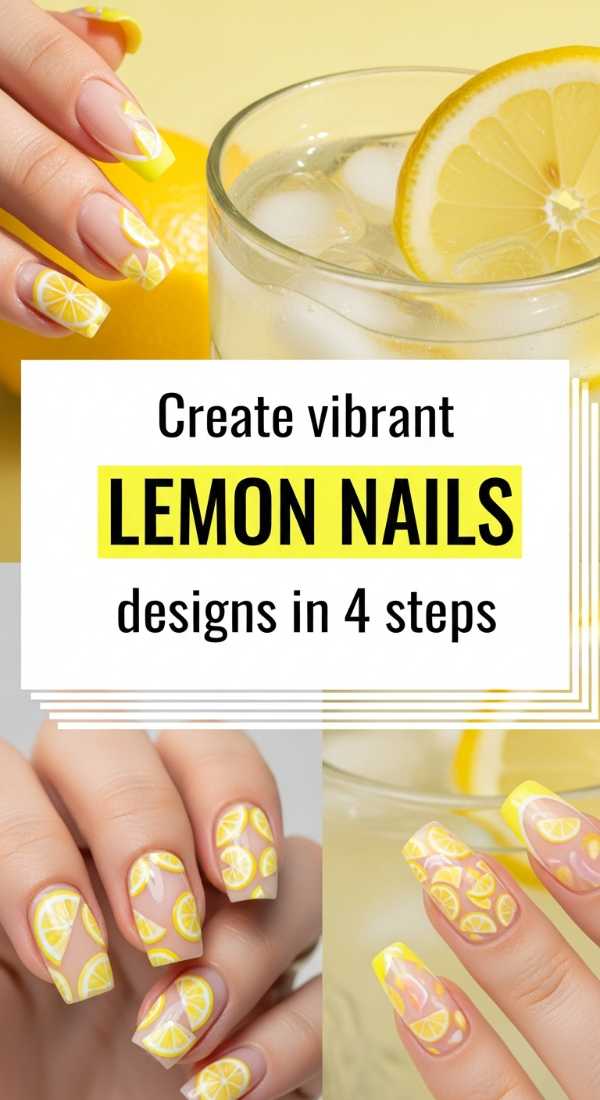 Create Vibrant Lemon Nails Designs In 4 Steps 6a0599aad1c2a