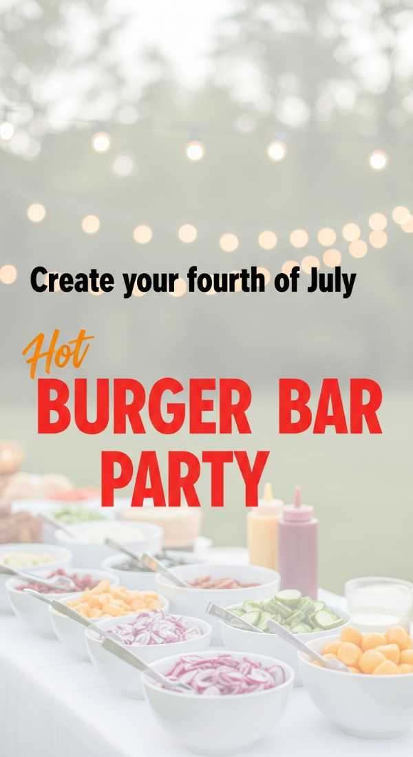Host the Ultimate Bash: Creative 4th of July DIY Projects for Every Home Create Your Fourth Of July Party Burger Bar In 4 Steps 6a0d98b62ac55