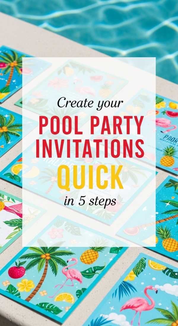 Create Your Pool Party Invitations In 5 Quick Steps 69fda91874e71