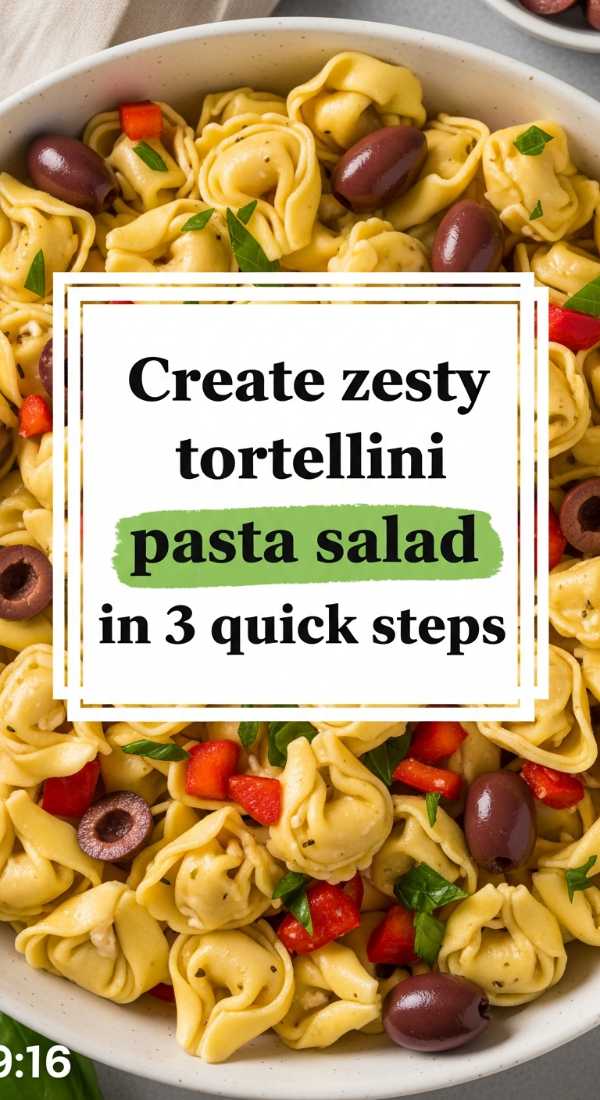 Create Zesty Tortellini Pasta Salad In 3 Quick Steps 6a06bdd916a79