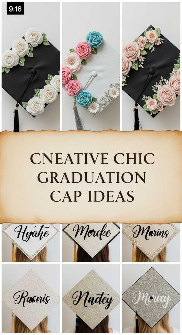 Creative Chic Graduation Cap Ideas 6a13408cf1beb