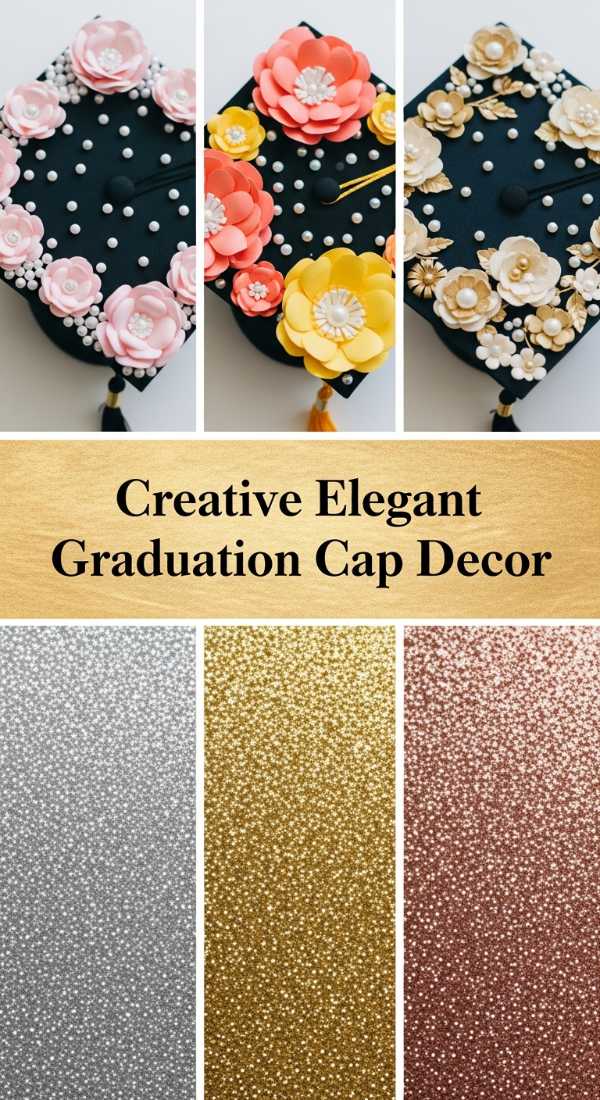 Creative Elegant Graduation Cap Decor 6a134d5189f4a