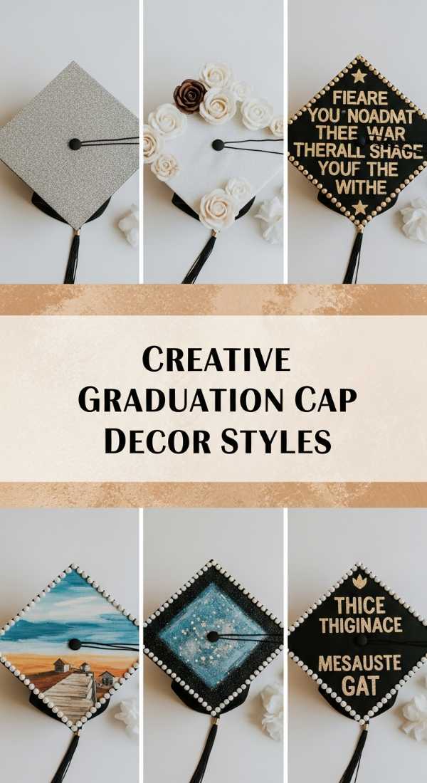 Creative Graduation Cap Decor Styles 6a134e3513ebb