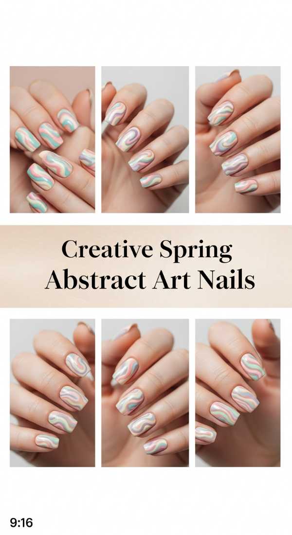 Creative Spring Abstract Art Nails 69ff6db4e89c0
