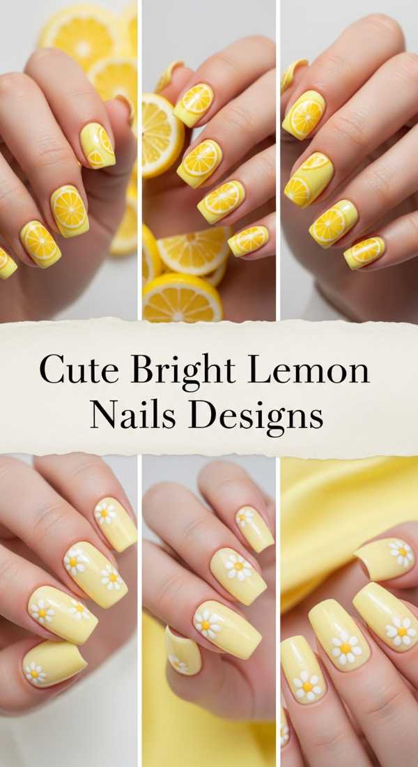 From Runways to Fingertips: The Ultimate Guide to Seasonal Luxury Nail Art Cute Bright Lemon Nails Designs 69ff6c134c130