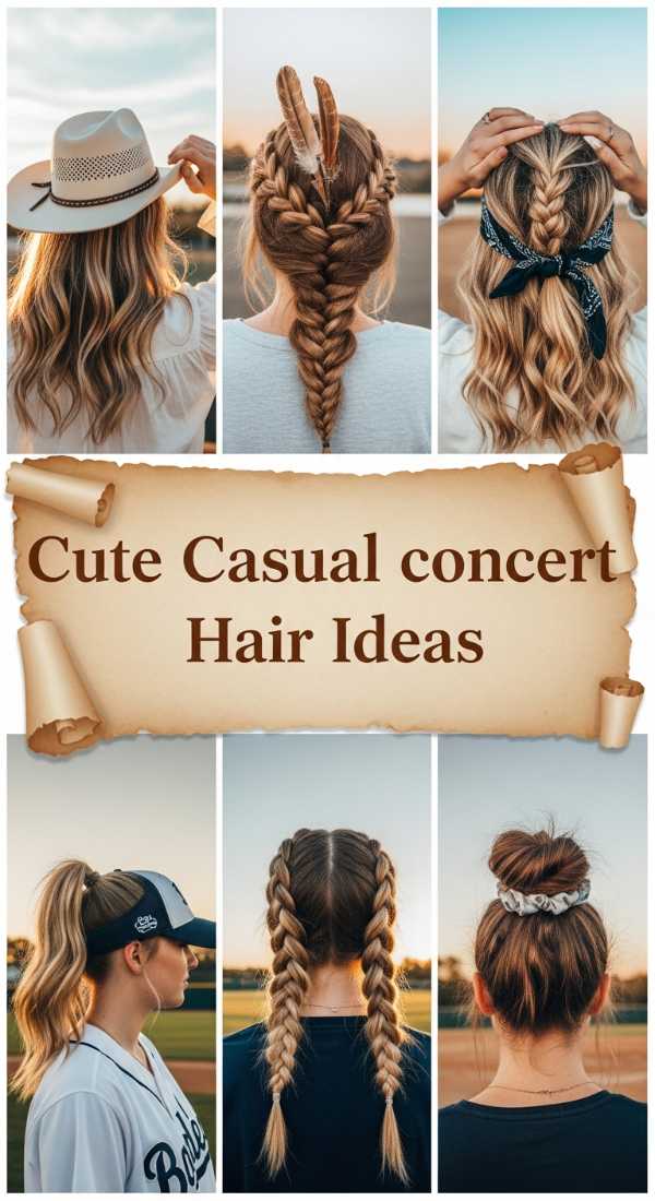 Chic & Cutting-Edge: The Ultimate Guide to Modern Hairstyles Cute Casual Concert Hair Ideas 6a142e34c09bb