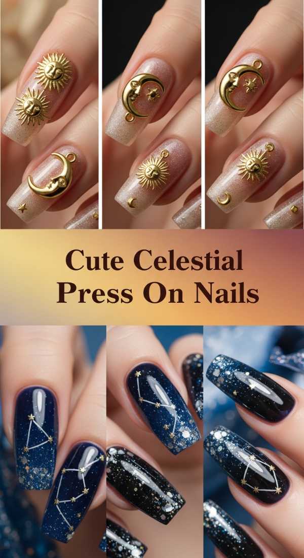 Cute Celestial Press On Nails 6a0859ce98d66