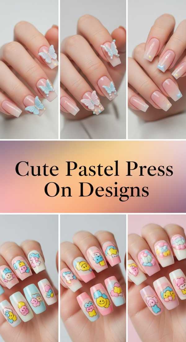 Cute Pastel Press On Designs 6a134e52390fc