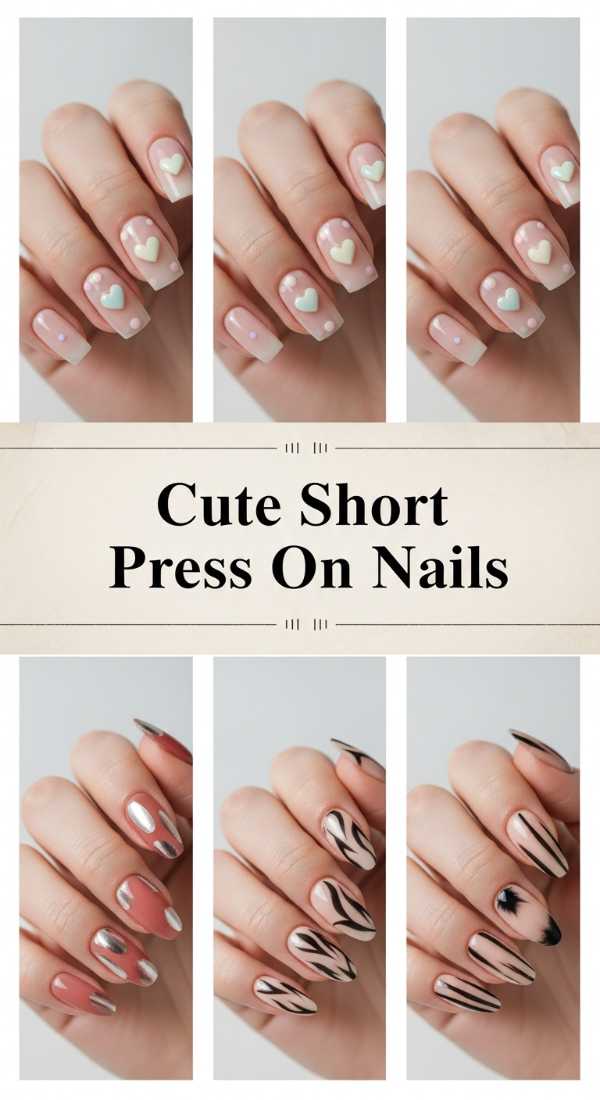 Cute Short Press On Nails 6a1348f725fab