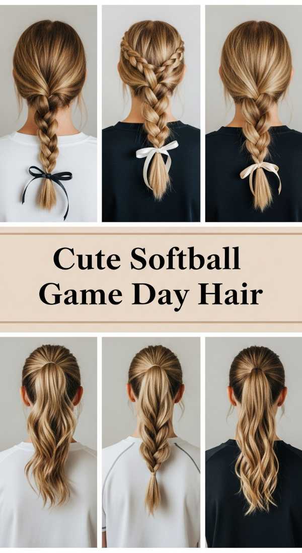 Cute Softball Game Day Hair 69ff80b099751