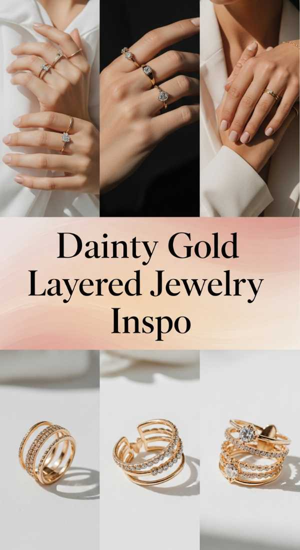 Mastering the Minimalist Gold Ring Trend: A Step-by-Step Guide Dainty Gold Layered Jewelry Inspo 69fdbc3a153c5