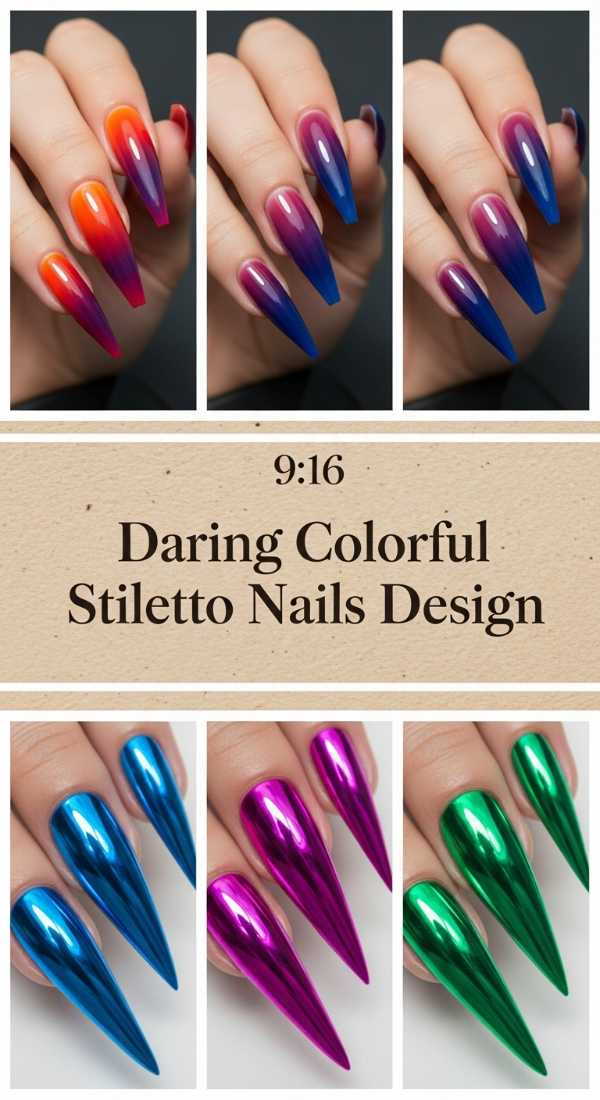 Bold & Bright: Why Multi-Colored Nails are the Summer's Hottest Trend Daring Colorful Stiletto Nails Design 6a08b005e7359