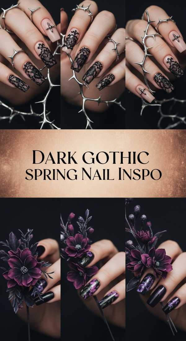 Dark Gothic Spring Nail Inspo 69ff6da82d54b