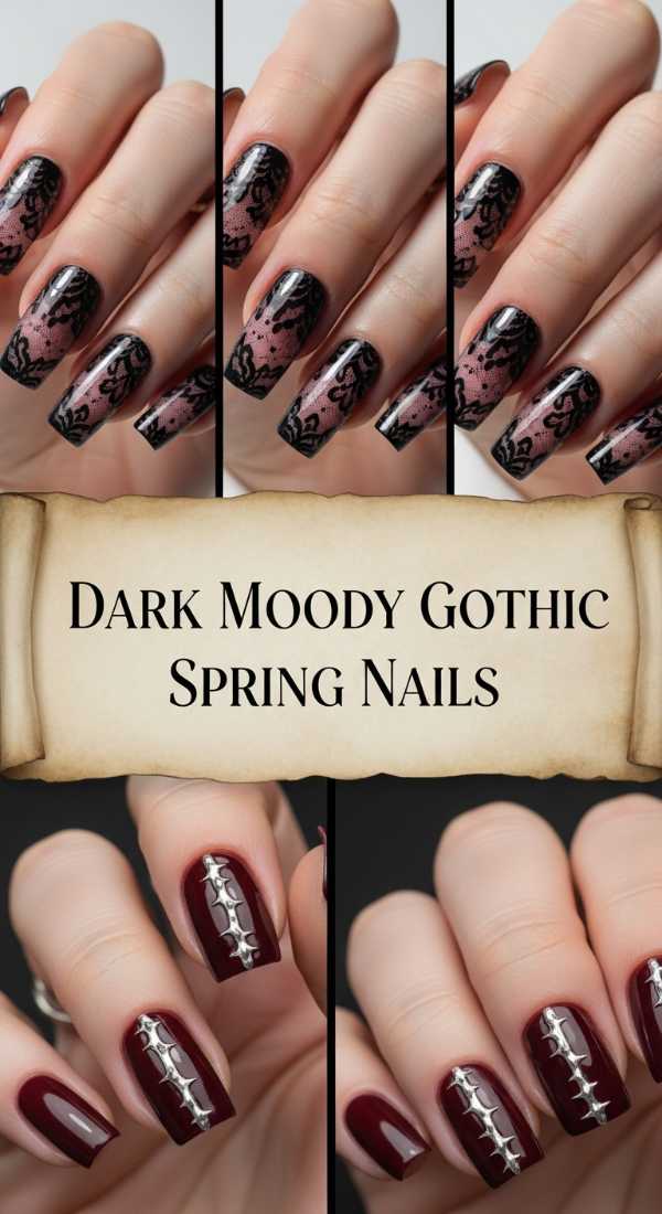 From Runways to Fingertips: The Ultimate Guide to Seasonal Luxury Nail Art Dark Moody Gothic Spring Nails 69ff6c126307e