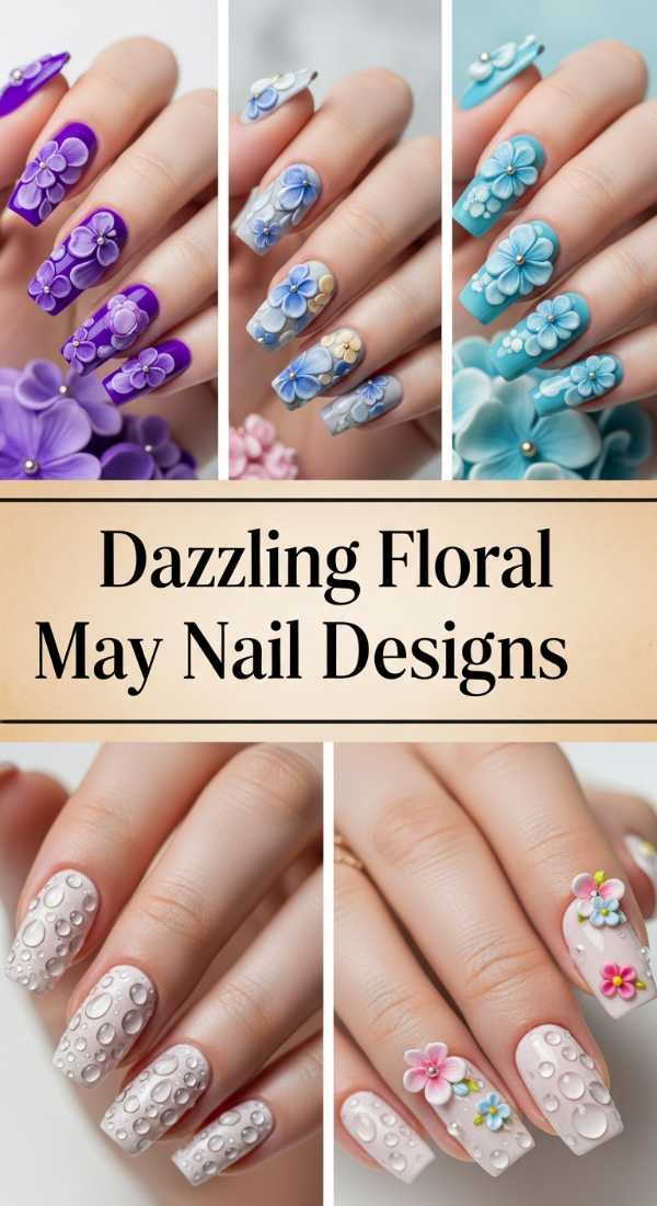 May Muse: Elevating Your Everyday with Quiet Luxury Dazzling Floral May Nail Designs 6a1340936a60c