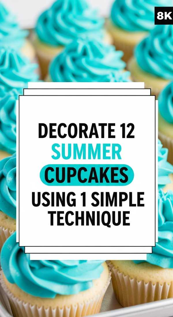 Decorate 12 Summer Cupcakes Using 1 Simple Technique 69f59f83e7564