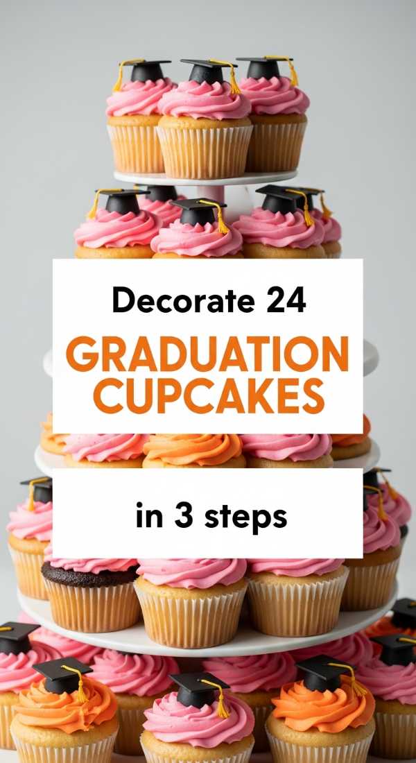 Decorate 24 Graduation Cupcakes In 3 Steps 6a031c24b53fe