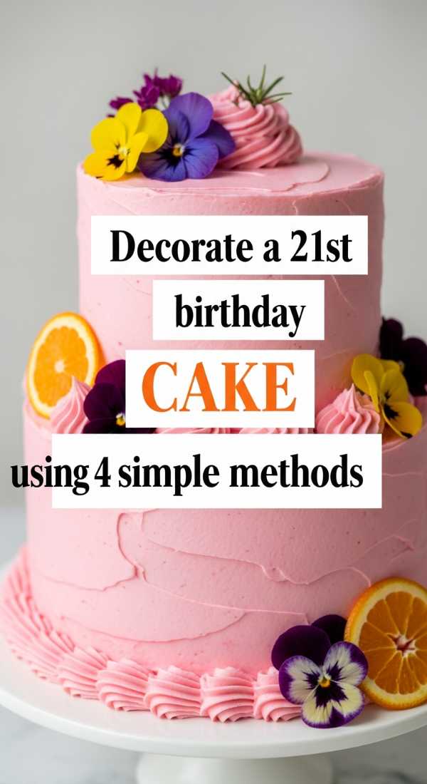 Decorate A 21st Birthday Cake Using 4 Simple Methods 6a031c1a66129