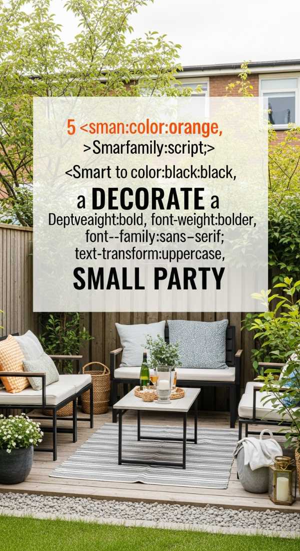 Decorate A Small Backyard Party In 5 Steps 6a002e31f0f76