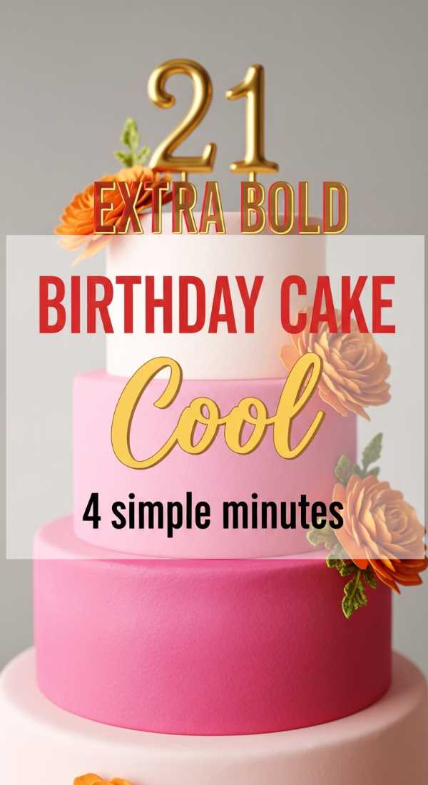 Decorate Your 21st Birthday Cake In 4 Simple Minutes 6a0311b005f59