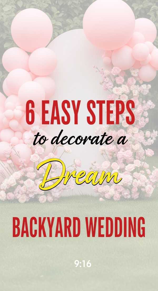 Decorate Your Backyard Wedding In 6 Easy Steps 69fc267491ed7
