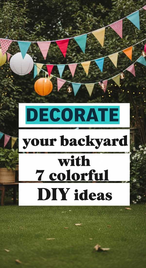 Decorate Your Backyard With 7 Colorful Diy Ideas 6a057eca488b2