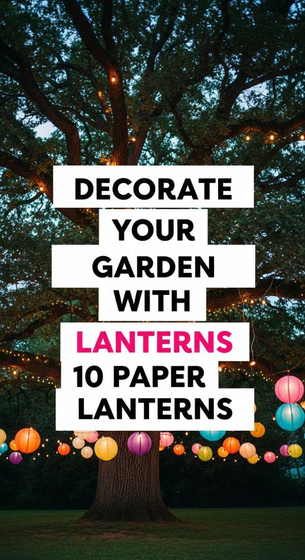 Decorate Your Garden With 10 Paper Lanterns 6a021b290005c