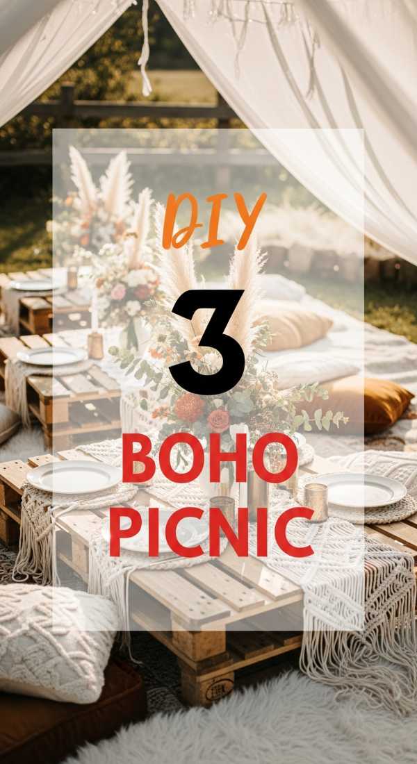 The Open-Air Event Guide: Secrets to a Stress-Free Outdoor Party Design 3 Diy Boho Picnic Tables For Your Garden 6a157c8258fac