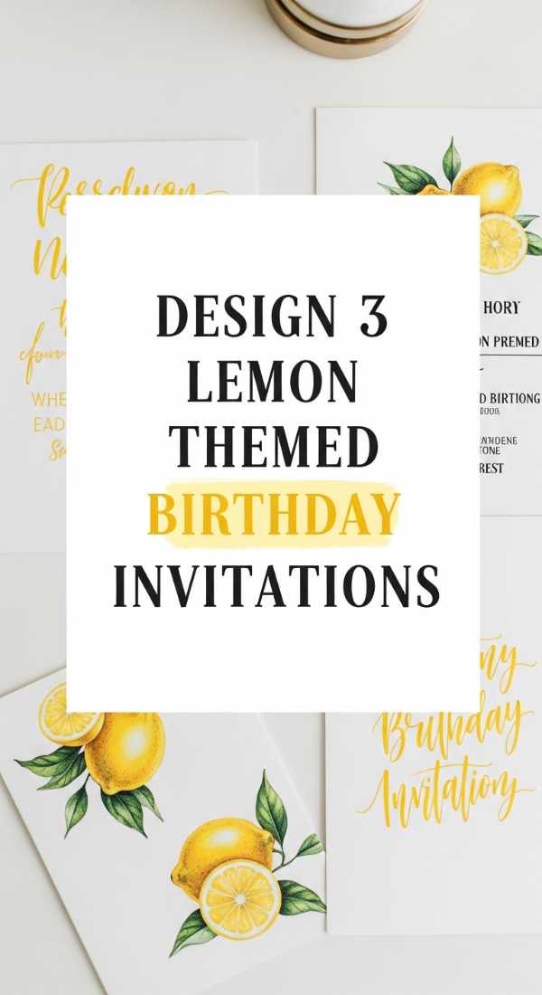 When Life Gives You Lemons, Party! Top Ideas for a Citrus Celebration Design 3 Lemon Themed Birthday Invitations 6a021b246e5f0