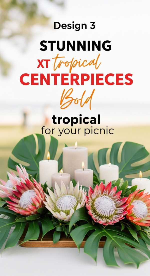 Design 3 Stunning Tropical Centerpieces For Your Picnic 6a189fa79670c