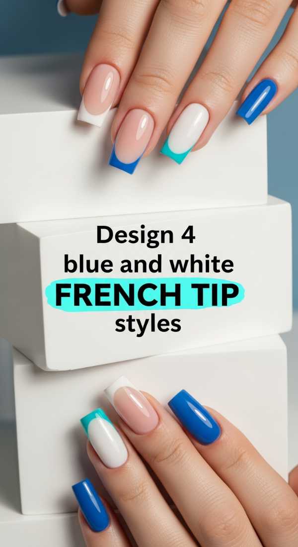 Design 4 Blue And White French Tip Styles 69f4c115a2e65