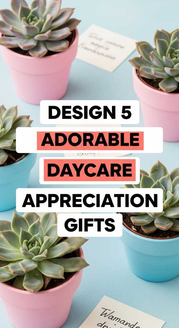 Design 5 Adorable Daycare Teacher Appreciation Gifts 6a057da542030