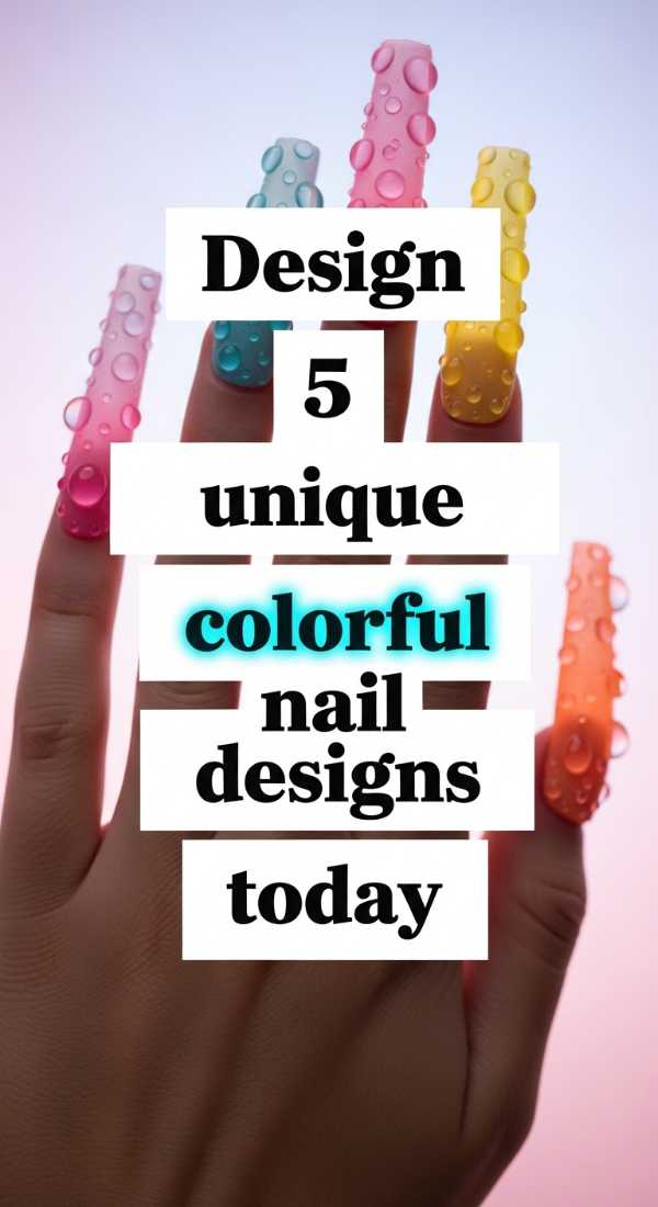 Bursting with Color: How to Create Professional 3D Junk Nails Design 5 Unique Colorful Nail Designs Today 6a0f0b7deb829