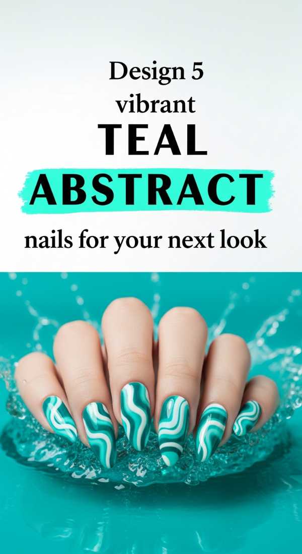 Design 5 Vibrant Teal Abstract Nails For Your Next Look 69f4c112cfe3b