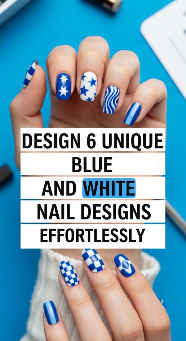 Design 6 Unique Blue And White Nail Designs Effortlessly 69fc92ef5d7f9