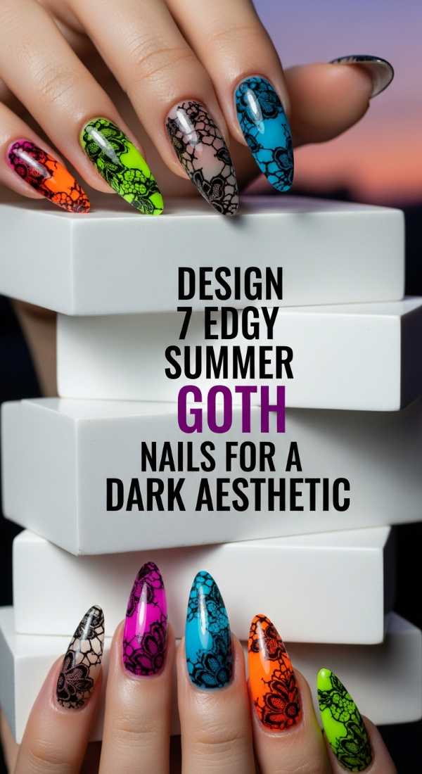 Design 7 Edgy Summer Goth Nails For A Dark Aesthetic 6a05a6f710baf