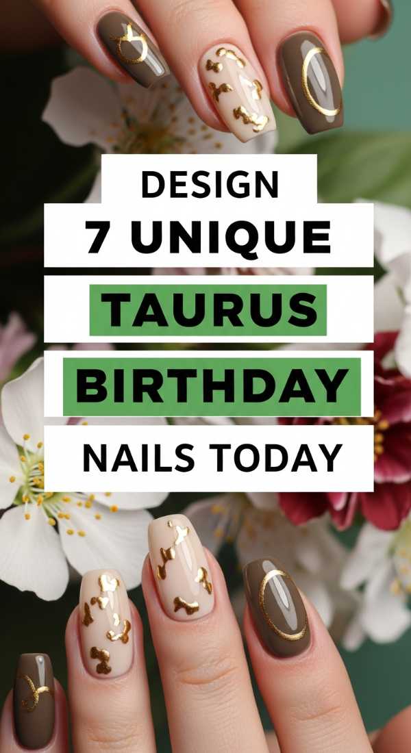 Design 7 Unique Taurus Birthday Nails Today 6a05999726fb6