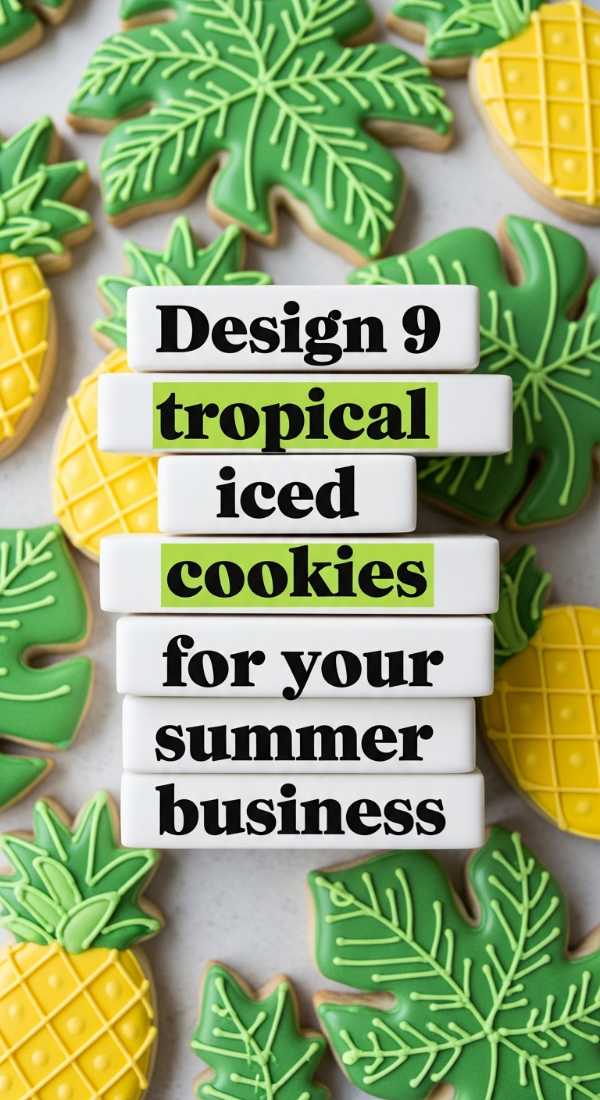 Design 9 Tropical Iced Cookies For Your Summer Business 69f59f811ab84