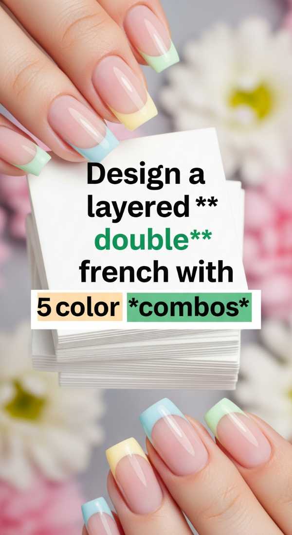 Design A Layered Double French Tip With 5 Color Combos 6a1a99790a7e6