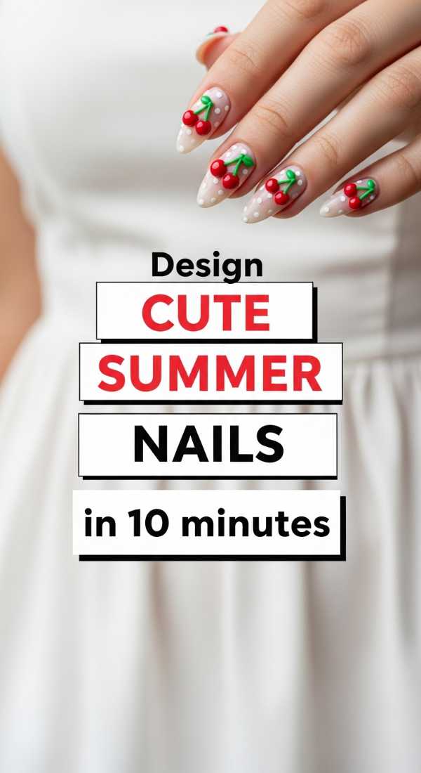 Sunkissed Tips: 10 Easy DIY Summer Nail Art Tutorials Design Cute Summer Nails In 10 Minutes 6a058dcf94f7e