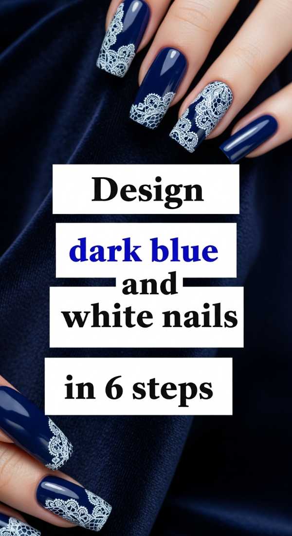 Design Dark Blue And White Nails In 6 Steps 69f4c31f725de