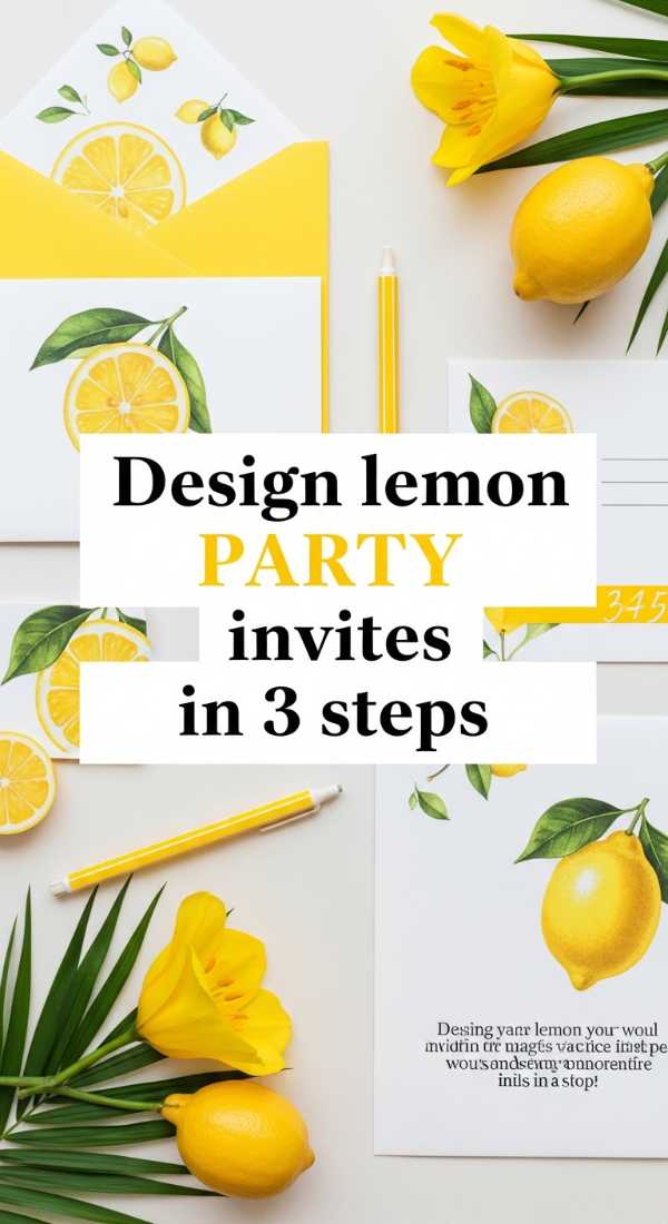 Design Lemon Party Invites In 3 Steps 69fb141177fa9