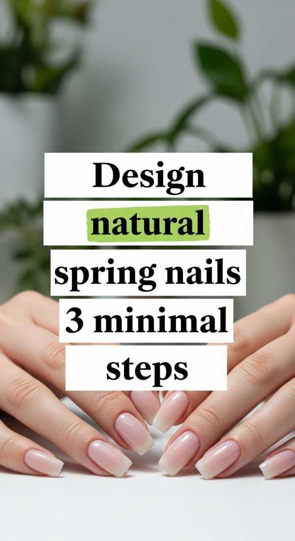 Design Natural Spring Nails In 3 Minimal Steps 69fb987d0e032