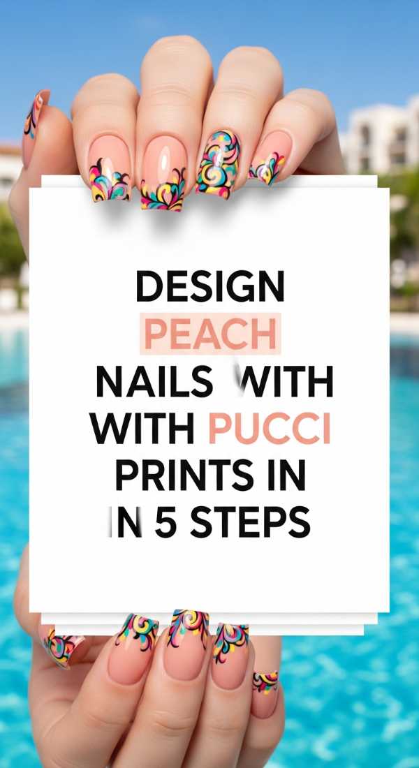Design Peach Nails With Pucci Prints In 5 Steps 6a059b50360c3