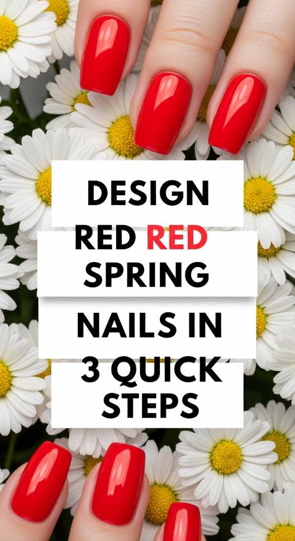 From Bio-Glaze to Neo-Chrome: 2026's Hottest Nail Designs Design Red Spring Nails In 3 Quick Steps 69ff5ab051ee3