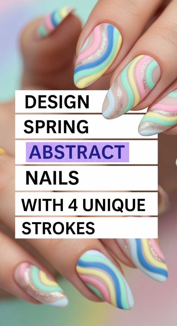 Polish & Perfection: Your Ultimate Guide to Trendsetting Nail Art Design Spring Abstract Nails With 4 Unique Strokes 69ff5aa53969d